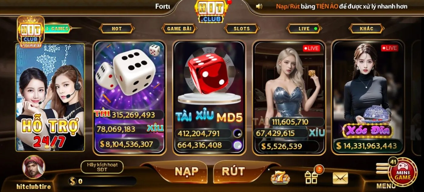 Lý do nên chọn Hitclub để đăng ký tài khoản